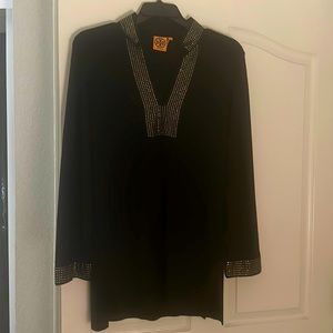 Size L Tori Burch black tunic